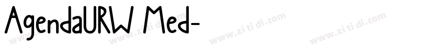 AgendaURW Med字体转换
